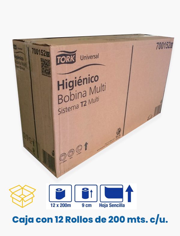 Tork Papel Higiénico en Bobina Maxi y Mini Universal