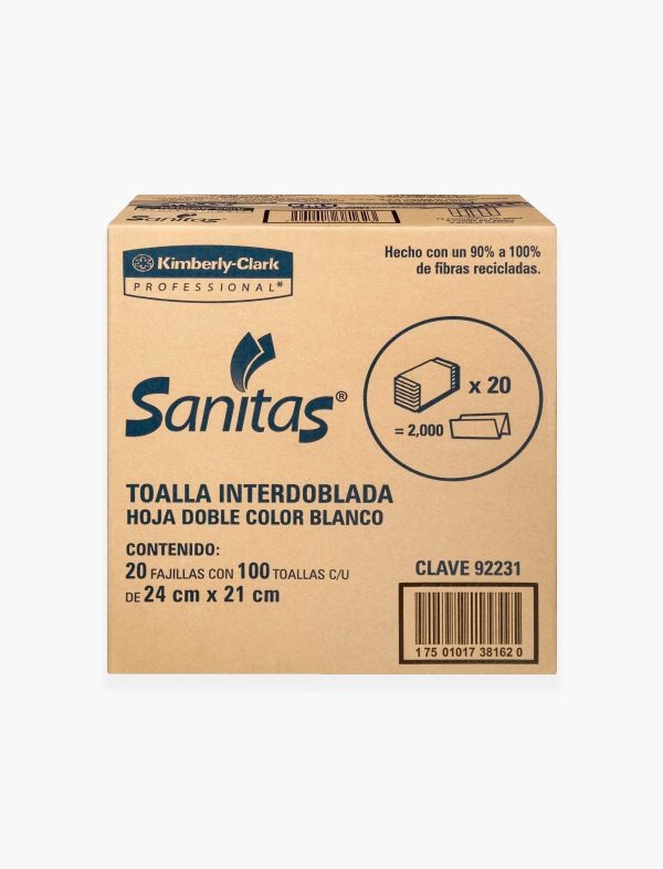 Toalla interdoblada Sanitas (Kimberly Clark)