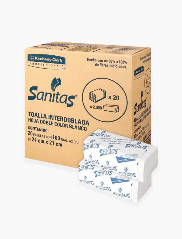 Toalla interdoblada Sanitas (Kimberly Clark)